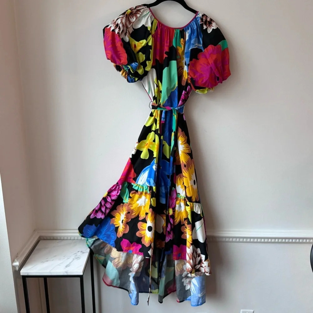 Christopher John Rogers Floral High Low Dress - Picture 2 of 4